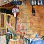 Cafe Scene-Sarlat-France